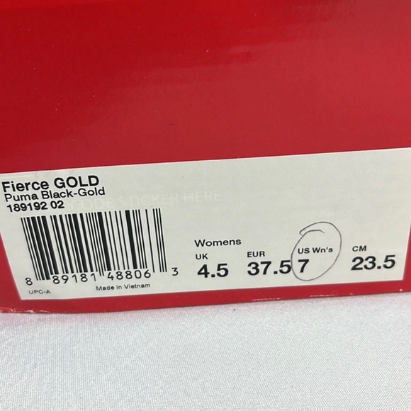 Fierce strap gold and black puma high-tops - Picture 7 of 7